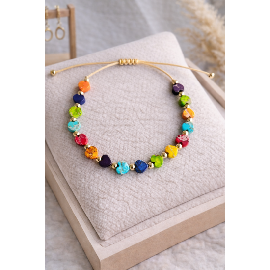 Bransoletka serca- Jaspis